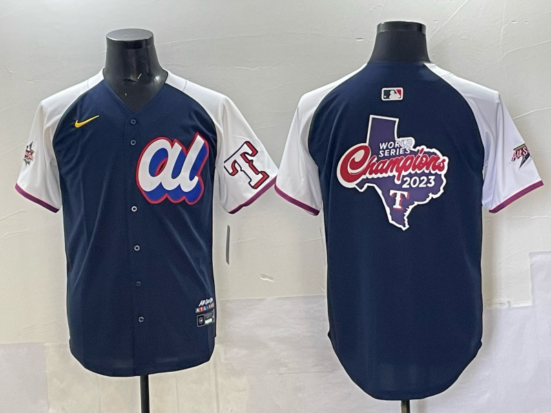 Men Texas Rangers blank blue Nike MLB All Star 2025 jersey style 020->women nfl jersey->Women Jersey